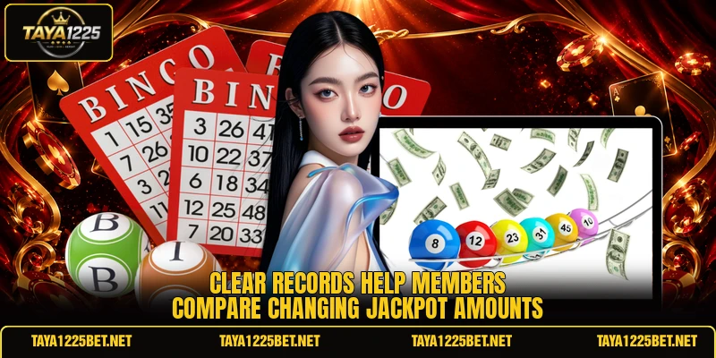 Clear records help members compare changing jackpot amounts