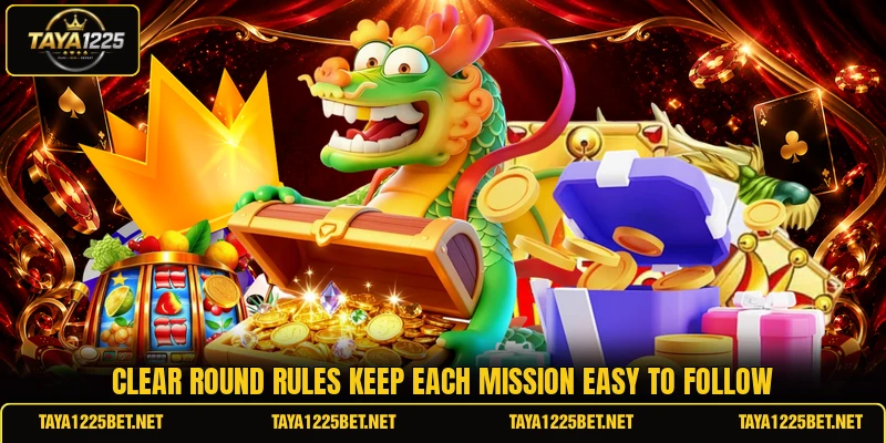 Clear round rules keep each mission easy to follow