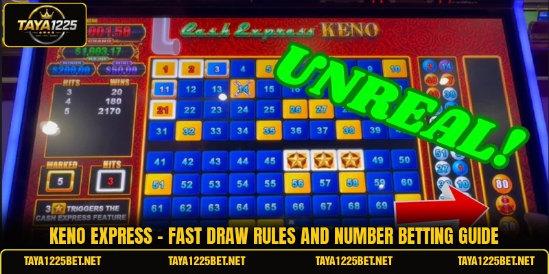 Keno Express - Fast Draw Rules And Number Betting Guide