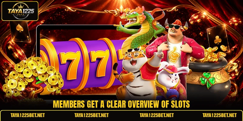 Members get a clear overview of slots