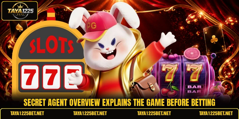 Secret Agent overview explains the game before betting